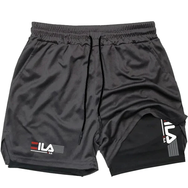 Men's 2-in-1 Quick-Dry Sports Shorts
