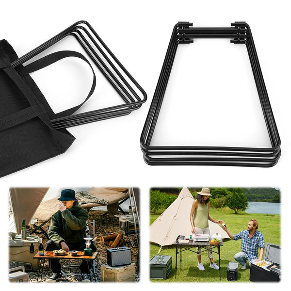 Camping Foldable Aluminum Box Stand