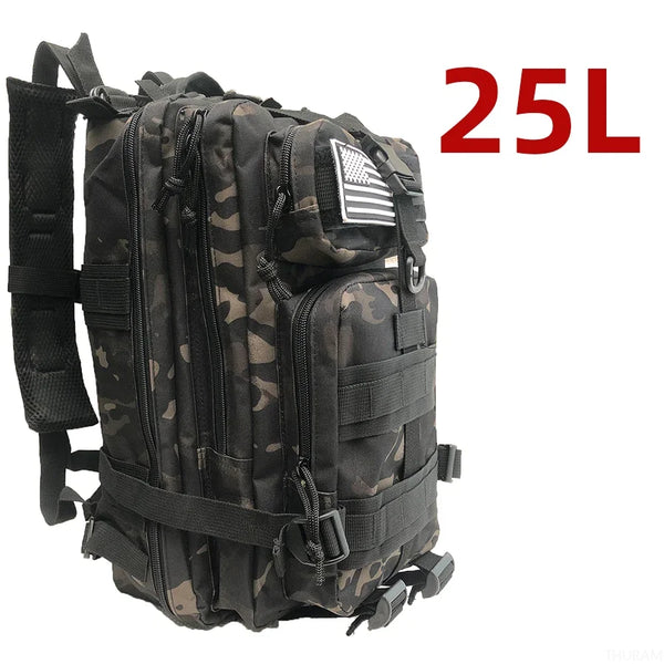 1000D Waterproof Tactical Backpack – 25L/50L