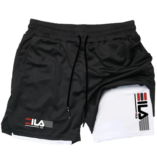 Men's 2-in-1 Quick-Dry Sports Shorts