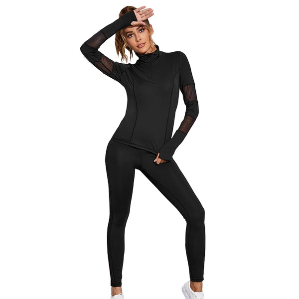Winter Yoga Fitness Set – Women’s Athletic Suit