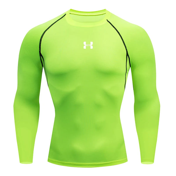 Men’s Compression Running T-Shirt – Long Sleeve Athletic Top